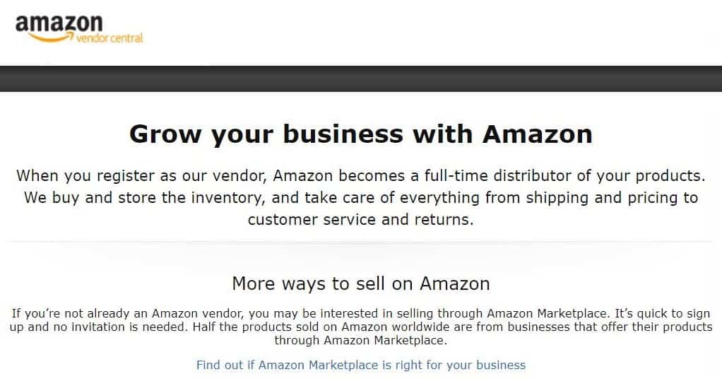 List Products on Amazon Vendor central