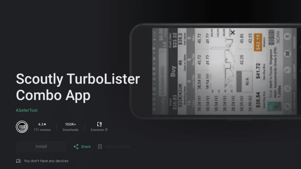 Scoutly TurboLister Combo App