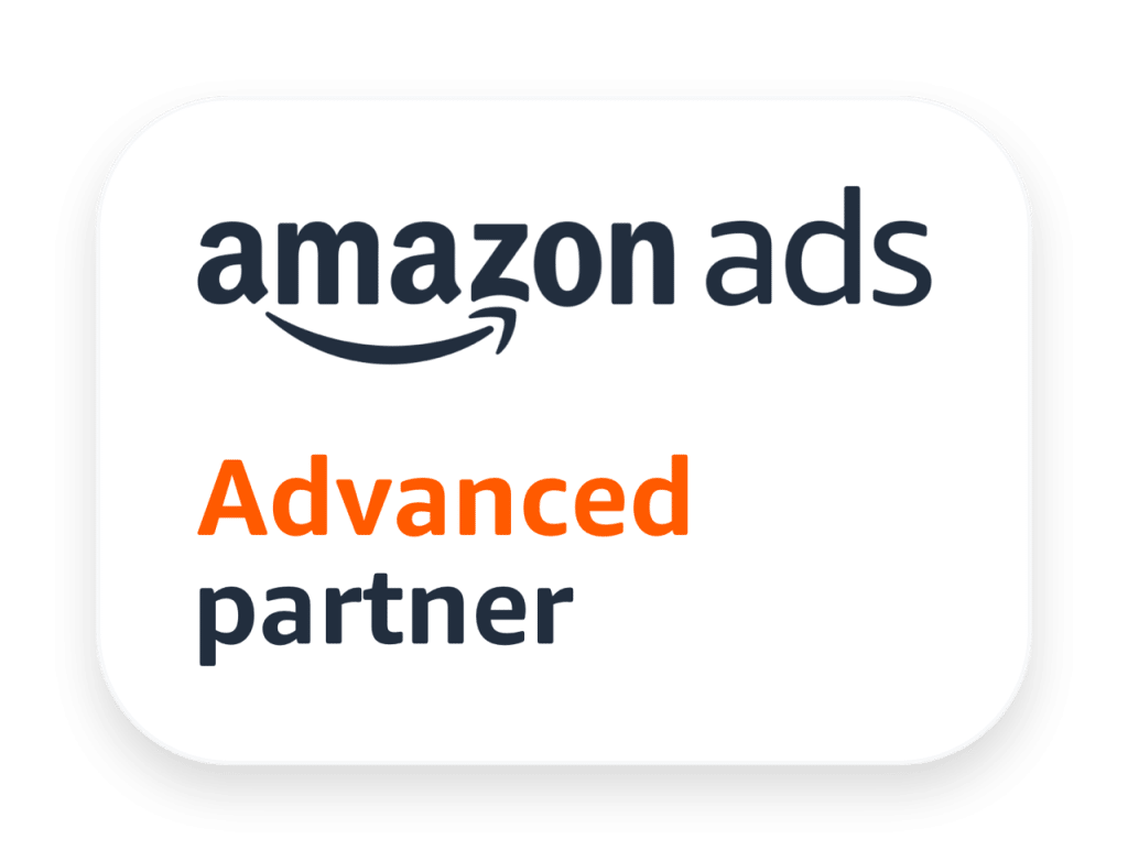 Insignia de socio avanzado de Amazon Ads (grande)